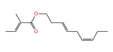 (E,Z)-3,6-Nonadienyl (E)-2-methyl-2-butenoate